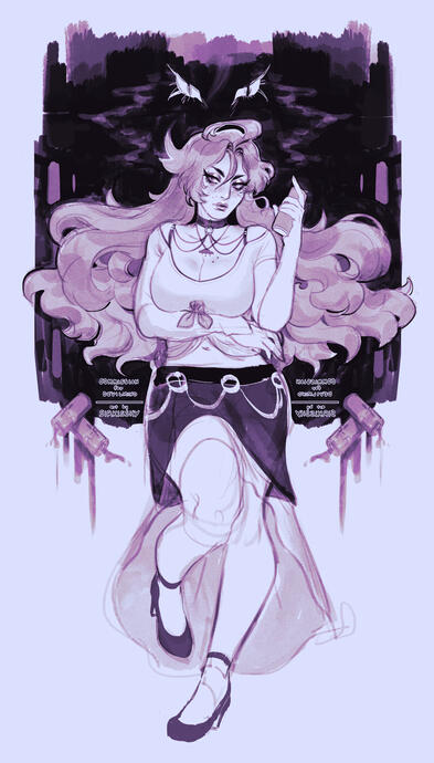 Sketch Commission for devilmind (Toyhouse) (2020)